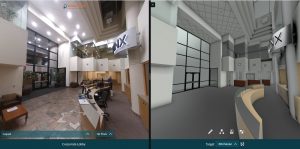 Screenshot of 360 photo comparison with Visual Plan for security design